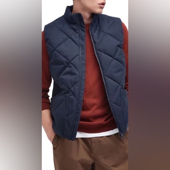 NWTs Barbour Men’s Lindale Quilted Gilet / Vest. Dark Navy. XXL - Picture 10 of 10